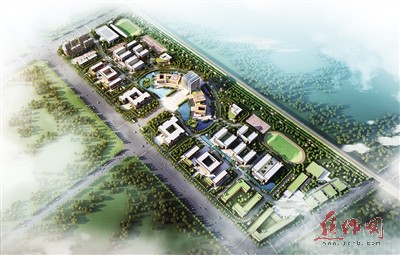 黄河交通学院新校区鸟瞰图